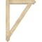 Ekena Millwork Traditional Arts and Crafts Rough Sawn Bracket w/ Offset Brace, Douglas Fir, 6"W x 32"D x 44"H BKT0604X32X44TRA03RDF - alternate 4